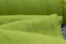 Medium Weight Linen Stone Washed Lime