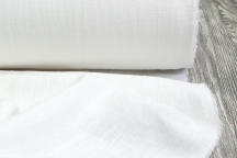 Heavy Weight Linen Fabric Stone Washed Snow-white 