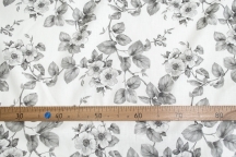 Linen Floral Fabric 4C33