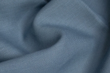 Linen for bedding blue colour