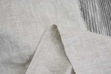 Un-dyed grey melange suit-sweatshirt linen with crinkle effect
