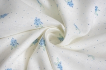 Linen Floral Fabric 08C341