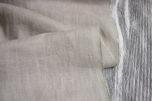 Medium Weight Linen Stone Washed natural gray color