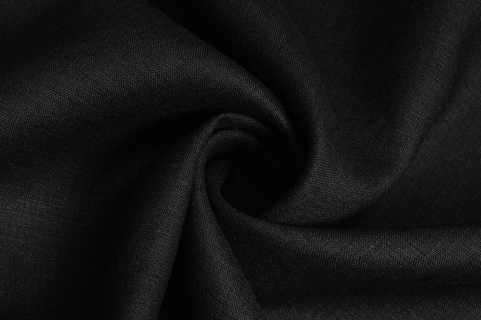 Medium Weight Linen Black coloured