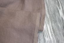 Wide Linen Fabric Stone Washed 250 cm Light brown cappuccino-colored