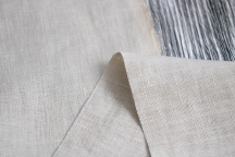 Medium Weight Linen Stone Washed natural gray color