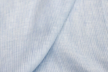 Lightweight Linen blue, white stripe