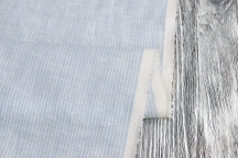 Lightweight Linen blue, white stripe