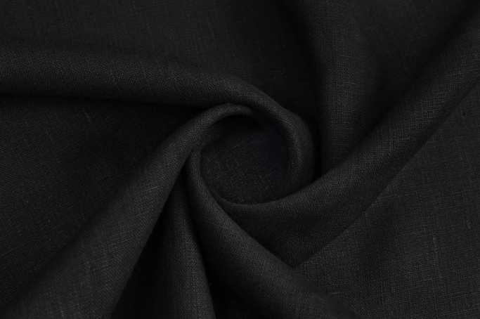 Decorative decorative linen 150cm black 09C52