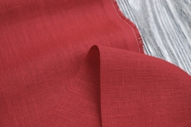 Heavy Weight Linen Fabric red