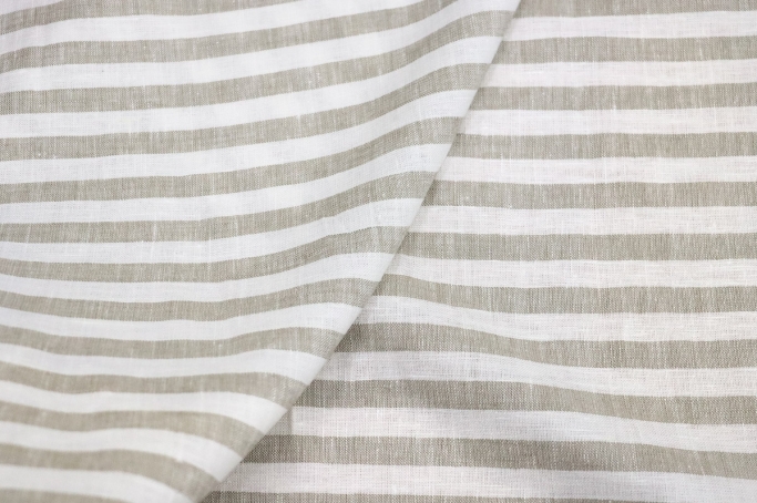 Medium Weight Linen stripes