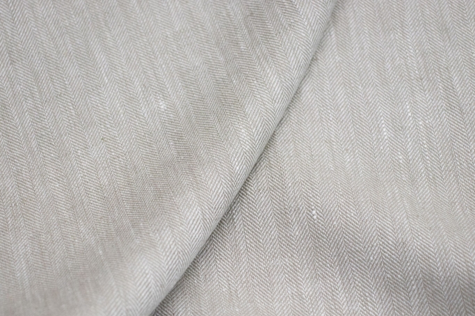 Herringbone grey-beige linen suit-sweatshirt tweed