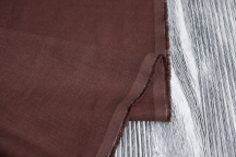 Flax with viscose dress linen in burgundy-brown with crinkle effect
