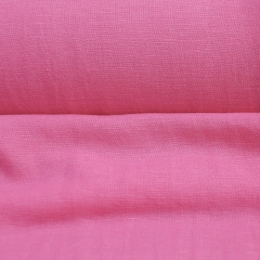 Linen with viscose dress color light fuchsia stone washed