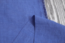 Medium Weight linen with Viscose Stone Washed electric blue