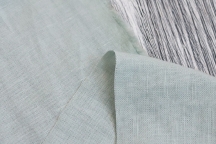 Medium Weight linen with Viscose Stone Washed pale mint