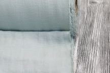 Medium Weight linen with Viscose Stone Washed pale mint