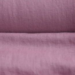 Medium Weight linen with Viscose Stone Washed pale violet
