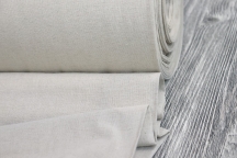 Linen cotton 260 cm Linen Fabric Stone Washed gray undyed