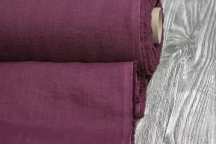 Marsala suit-sweatshirt linen with crinkle effect