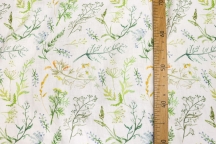 Linen Floral Fabric wildflowers