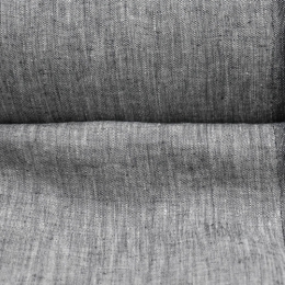 Medium Weight Linen Stone Washed dark gray melange