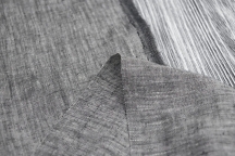 Medium Weight Linen Stone Washed dark gray melange