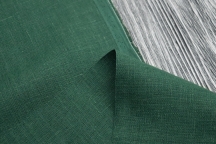 Heavy Weight Linen Fabric green emerald