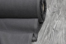 Drapery Tablecloths Heavyweight Linen gray graphite