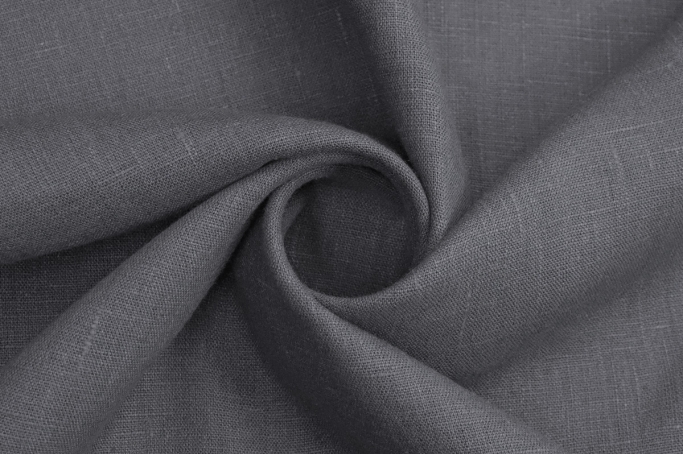 Heavy Weight Linen Fabric graphite grey