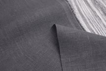 Heavy Weight Linen Fabric graphite grey