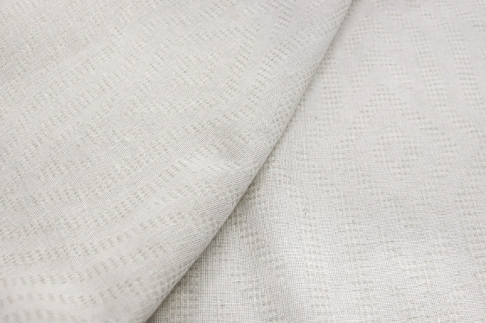 Drapery, Plaid Linen Fabric 17С183
