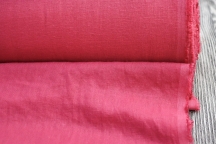 Linen with viscose dress colour dark fuchsia with crumpled effect