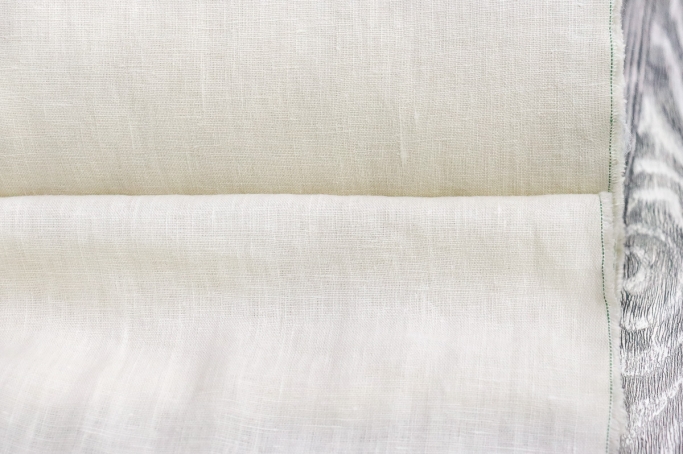 Medium Weight linen Stone Washed Stunning milk