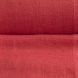 Medium Weight linen Stone Washed Classic red
