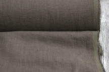 Medium Weight linen Stone Washed grey-brown