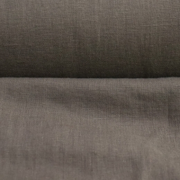 Medium Weight linen Stone Washed grey-brown