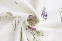 Linen coloured floristry Fabric 