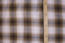 Лён костюмно-плательный клетка пье-де-пуль с эффектом мятости