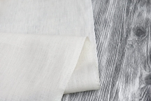 Decorative linen curtain fabric 150cm milk cream