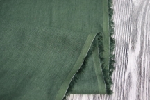 Bottle Green Heavy Washed Linen 260 gsm for Suit & Dress