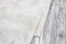 Butterfly Jacquard Linen-Cotton Fabric