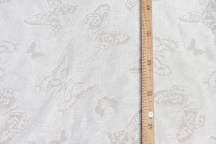 Butterfly Jacquard Linen-Cotton Fabric