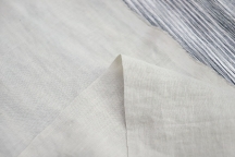 Medium Weight linen with Viscose Stone Washed natural grey
