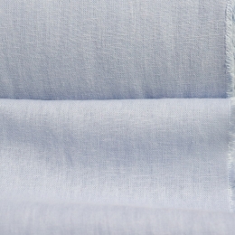 Medium Weight linen with Viscose Stone Washed pastel blue