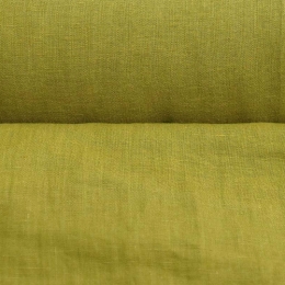 Medium Weight Linen Stone Washed olive green